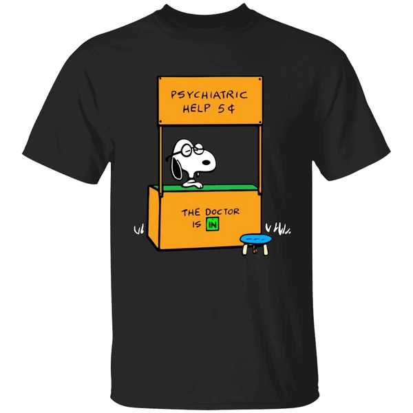 Snoopy Psychiatric Help The Doctor Is In Shirt - Image 9