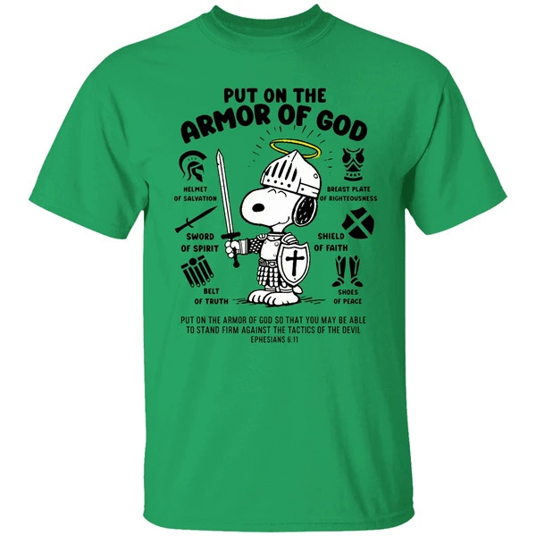 Snoopy Put On The Armor Of God Shirt