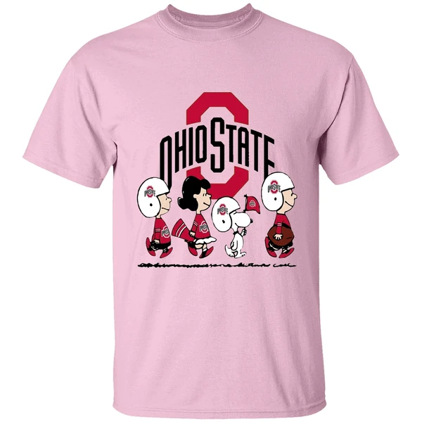 Snoopy The Peanuts Ohio State Buckeyes Shirt - Image 2