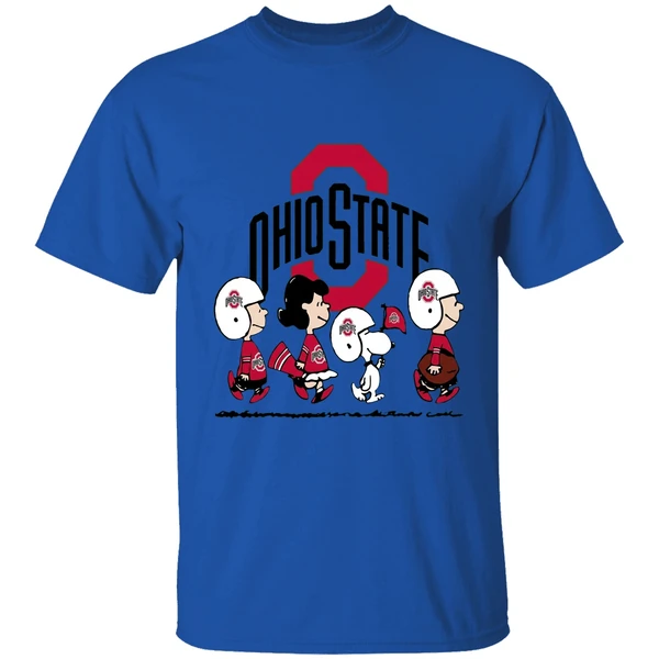 Snoopy The Peanuts Ohio State Buckeyes Shirt - Image 5