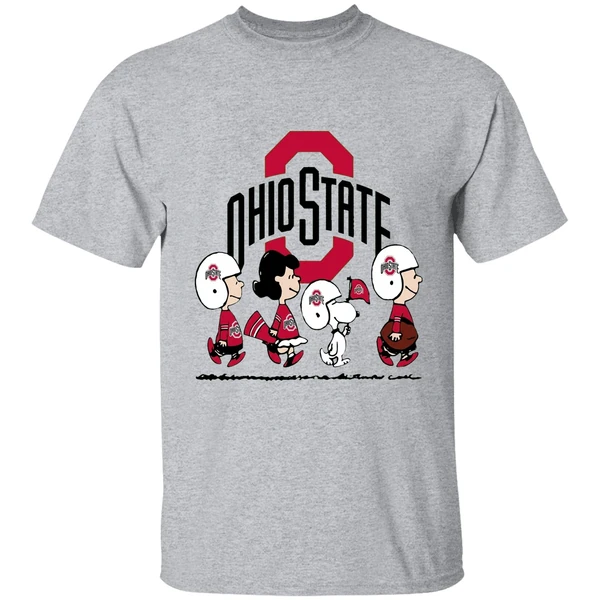 Snoopy The Peanuts Ohio State Buckeyes Shirt - Image 6