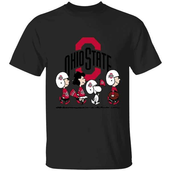 Snoopy The Peanuts Ohio State Buckeyes Shirt - Image 7