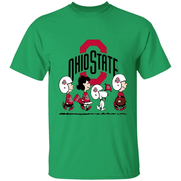 Snoopy The Peanuts Ohio State Buckeyes Shirt - Image 8