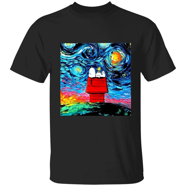 Snoopy Vincent Van Gogh Starry Shirt