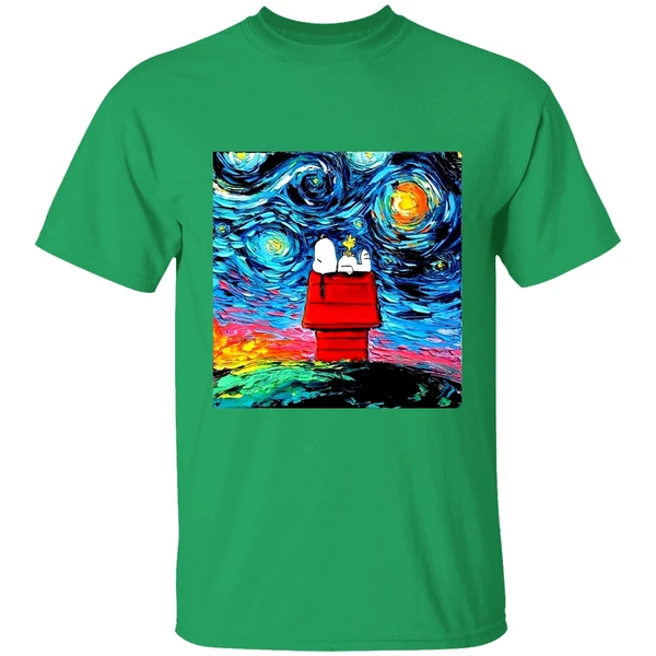 Snoopy Vincent Van Gogh Starry Shirt - Image 2