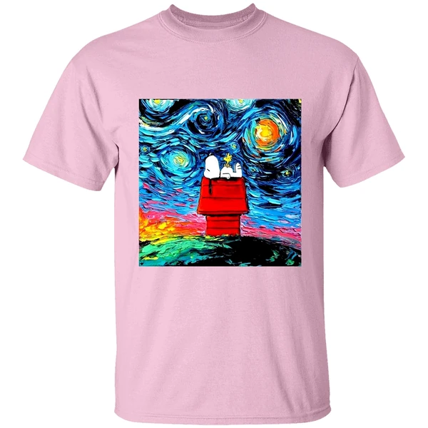 Snoopy Vincent Van Gogh Starry Shirt - Image 3
