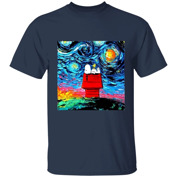 snoopy-vincent-van-gogh-starry-shirt-navy
