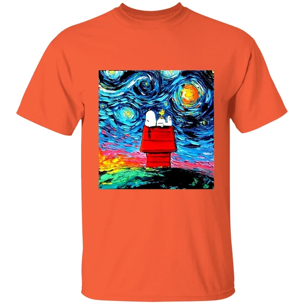 Snoopy Vincent Van Gogh Starry Shirt - Image 6