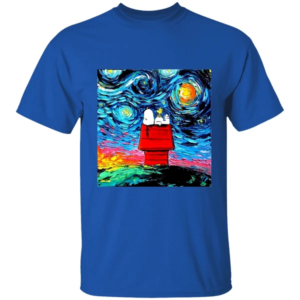 Snoopy Vincent Van Gogh Starry Shirt - Image 8