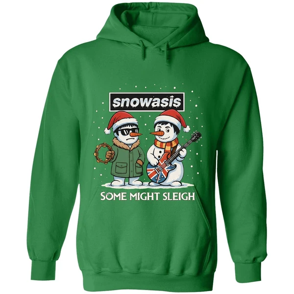 Snowasis Some Might Sleigh Oasis Merry Christmas 2025 Hoodie - Image 2