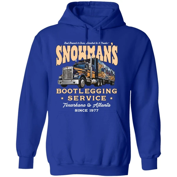 Snowmans Bootlegging Service Smokey And The Bandit Hoodie - Image 7