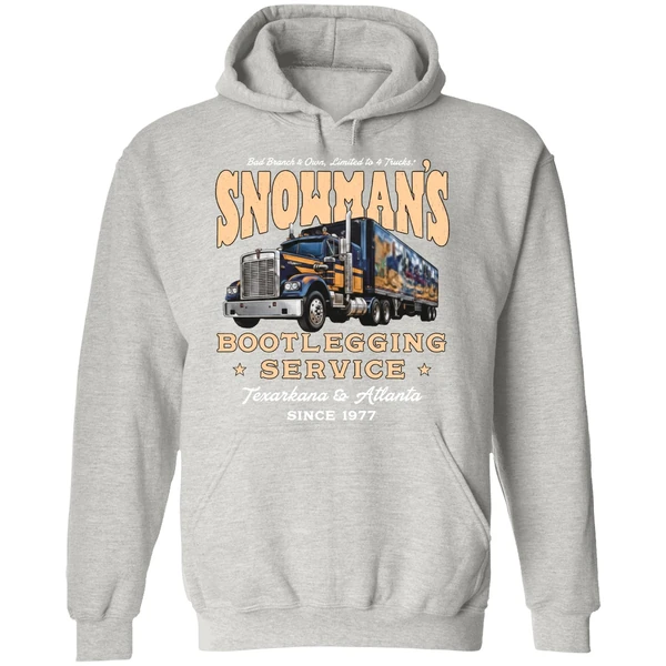 Snowmans Bootlegging Service Smokey And The Bandit Hoodie - Image 9