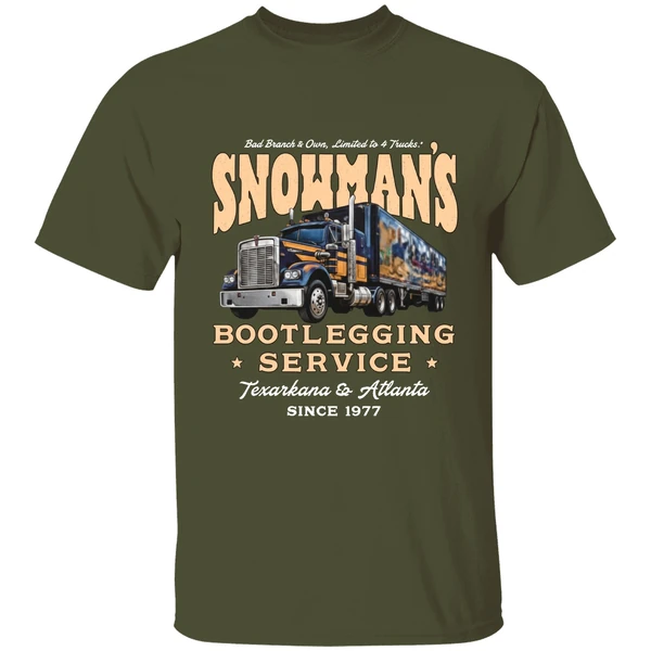 Snowmans Bootlegging Service Smokey And The Bandit Shirt - Image 4