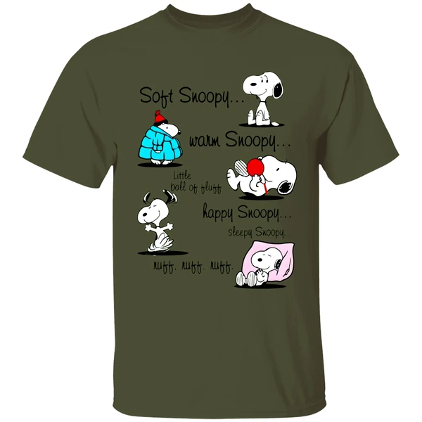 Soft Snoopy Warm Snoopy Little Ball Of Fluff Happy Snoopy Shirt - Image 3