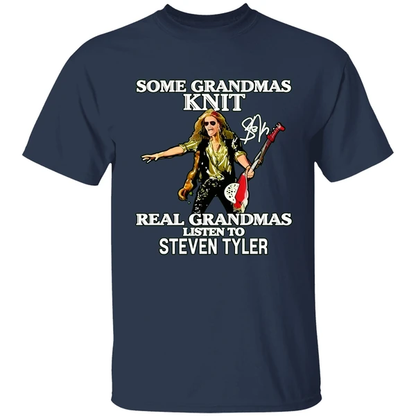 Some Grandmas Knit Real Grandmas Listen To Steven Tyler Shirt - Image 4