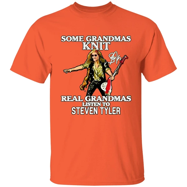 Some Grandmas Knit Real Grandmas Listen To Steven Tyler Shirt - Image 5