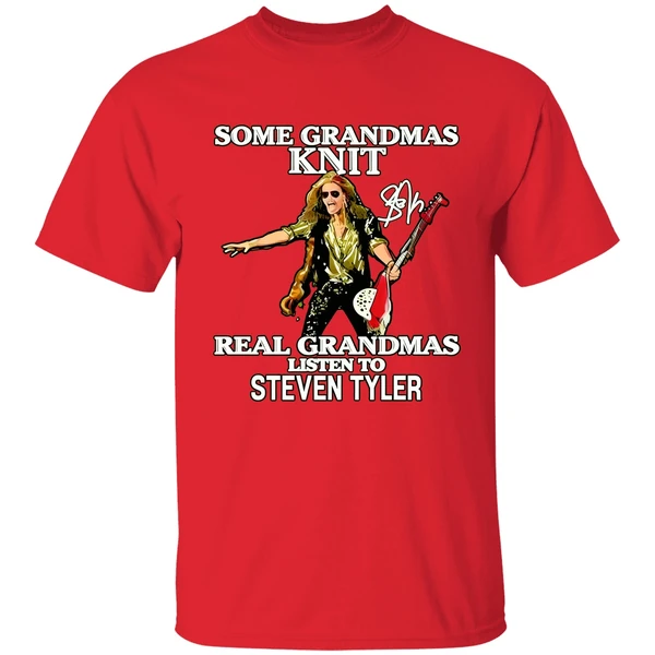 Some Grandmas Knit Real Grandmas Listen To Steven Tyler Shirt - Image 6