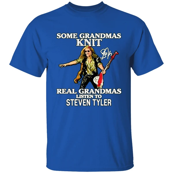 Some Grandmas Knit Real Grandmas Listen To Steven Tyler Shirt - Image 7