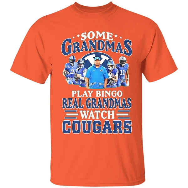 Some Grandmas Play Bingo Real Grandmas Watch Byu Cougars Football Shirt - Image 6