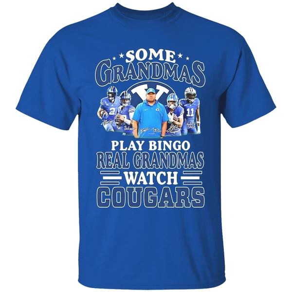 Some Grandmas Play Bingo Real Grandmas Watch Byu Cougars Football Shirt - Image 8