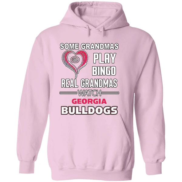 Some Grandmas Play Bingo Real Grandmas Watch Georgia Bulldogs Hoodie - Image 5