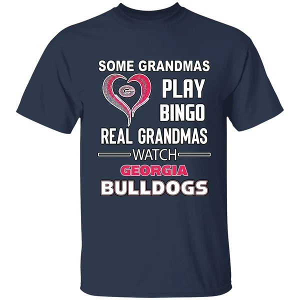 some grandmas play bingo real grandmas watch georgia bulldogs shirt navy