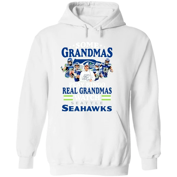 Some Grandmas Play Bingo Real Grandmas Watch Seattle Seahawks Hoodie - Image 8