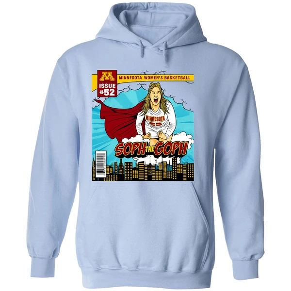 Sophie Hart Minnesota Golden Gophers Soph The Goph Superman Hoodie - Image 4
