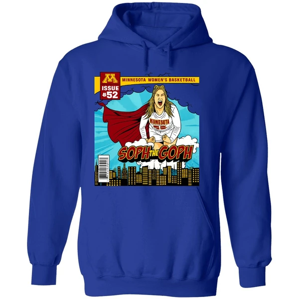 Sophie Hart Minnesota Golden Gophers Soph The Goph Superman Hoodie - Image 7
