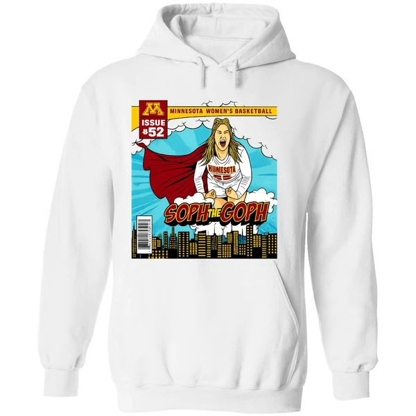 Sophie Hart Minnesota Golden Gophers Soph The Goph Superman Hoodie - Image 8