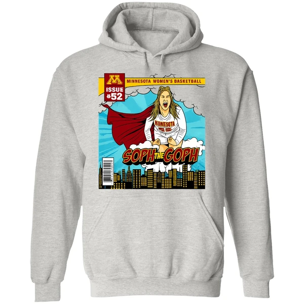 Sophie Hart Minnesota Golden Gophers Soph The Goph Superman Hoodie - Image 9