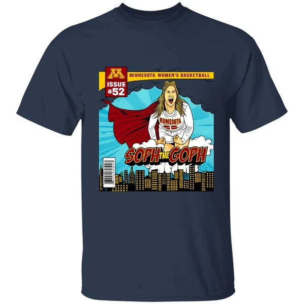 Sophie Hart Minnesota Golden Gophers Soph The Goph Superman Shirt - Image 4