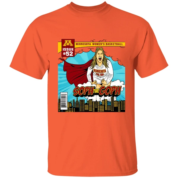 Sophie Hart Minnesota Golden Gophers Soph The Goph Superman Shirt - Image 5