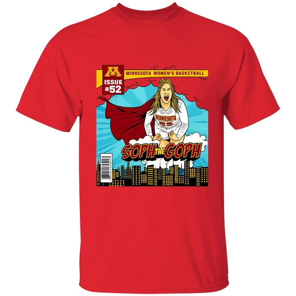 Sophie Hart Minnesota Golden Gophers Soph The Goph Superman Shirt - Image 6
