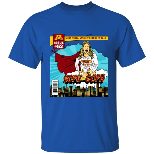 Sophie Hart Minnesota Golden Gophers Soph The Goph Superman Shirt - Image 7