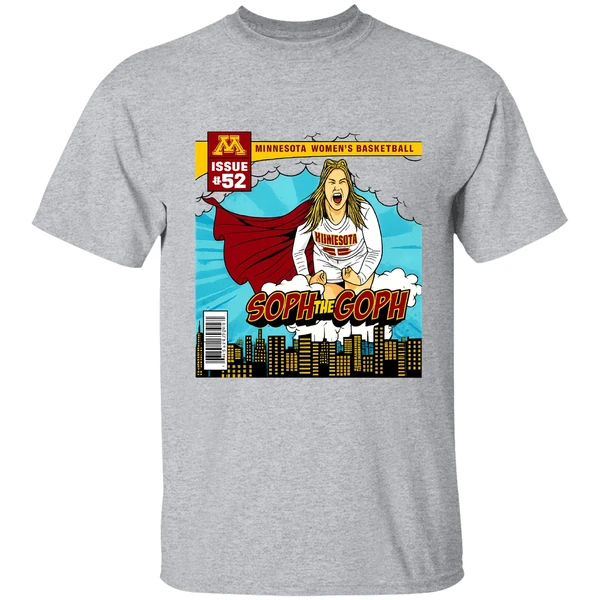 Sophie Hart Minnesota Golden Gophers Soph The Goph Superman Shirt