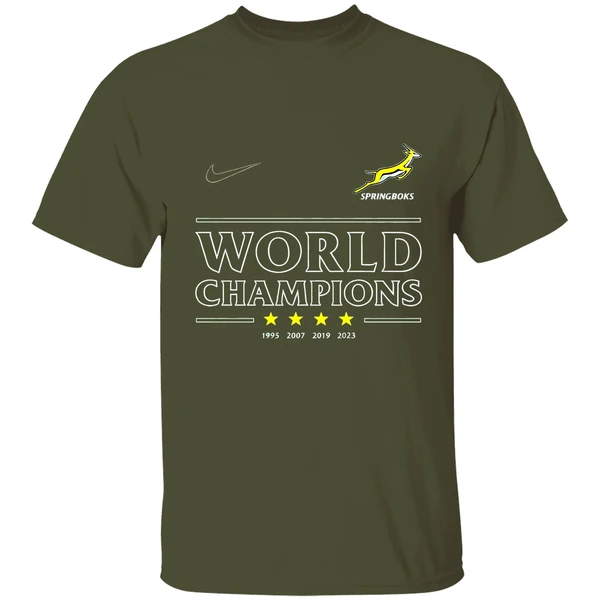 South Africa Rugby World Champions Springboks Nike Logo Shirt - Image 3