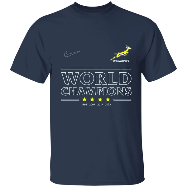 South Africa Rugby World Champions Springboks Nike Logo Shirt - Image 4