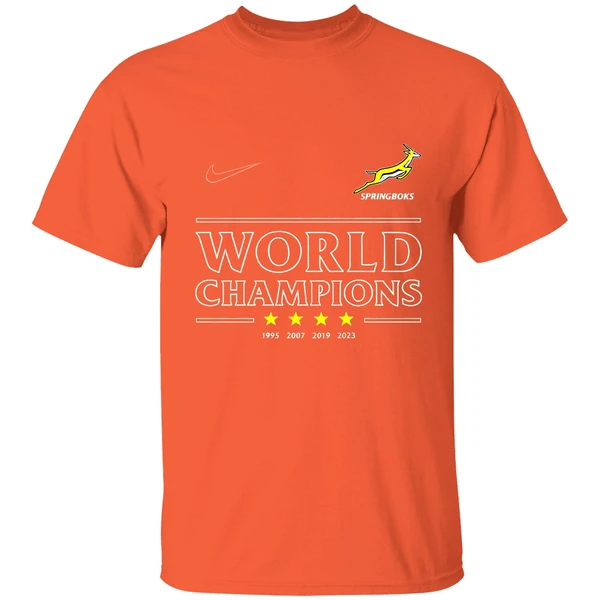 South Africa Rugby World Champions Springboks Nike Logo Shirt - Image 5