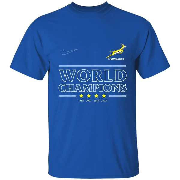 South Africa Rugby World Champions Springboks Nike Logo Shirt - Image 7