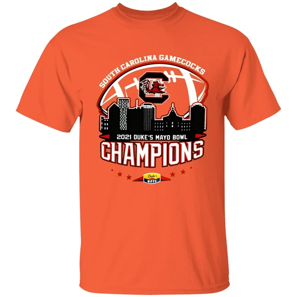 South Carolina Gamecocks 2021 Duke's Mayo Bowl Champions Shirt - Image 5