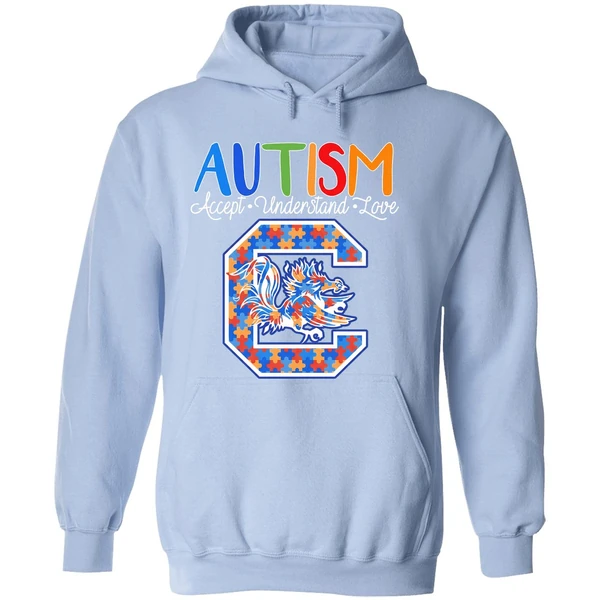 South Carolina Gamecocks Together For Autism Awareness Hoodie - Image 4