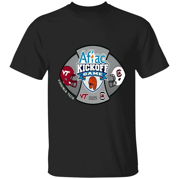 South Carolina Gamecocks Vs Virginia Tech Hokies 2025 Aflac Kickoff Game 2 Shirt
