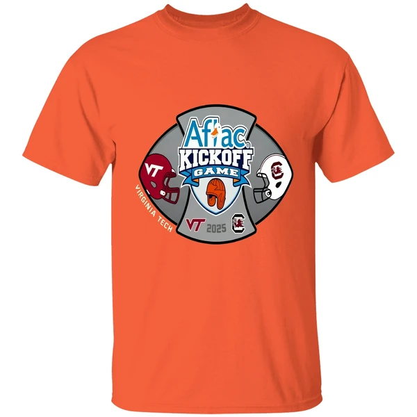 south-carolina-gamecocks-vs-virginia-tech-hokies-2025-aflac-kickoff-game-2-shirt-orange