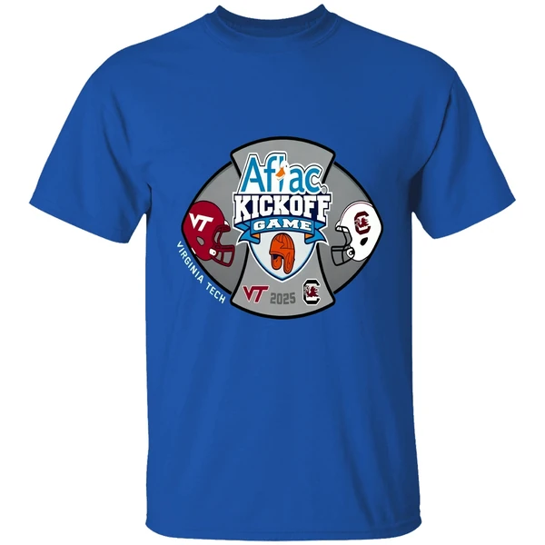 South Carolina Gamecocks Vs Virginia Tech Hokies 2025 Aflac Kickoff Game 2 Shirt - Image 8