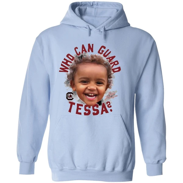 South Carolina Ncaa Womens Basketball Tessa Johnson Who Can Guard Tessa Hoodie - Image 4