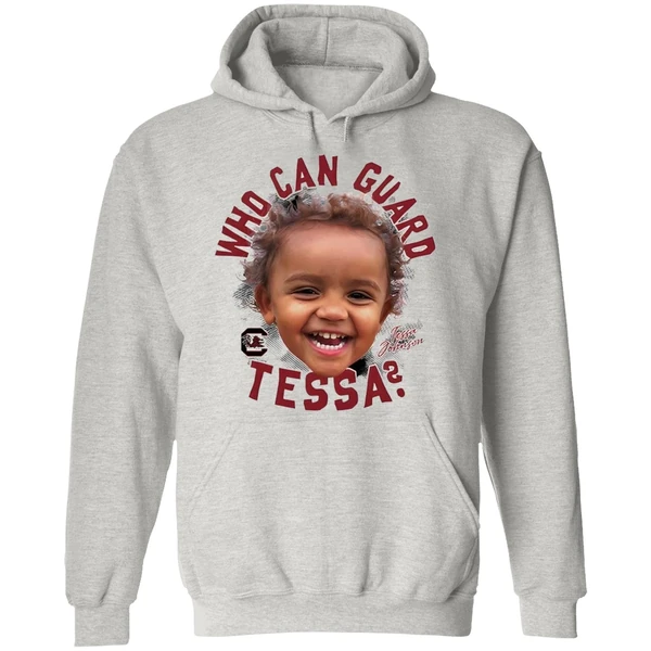 South Carolina Ncaa Womens Basketball Tessa Johnson Who Can Guard Tessa Hoodie - Image 9