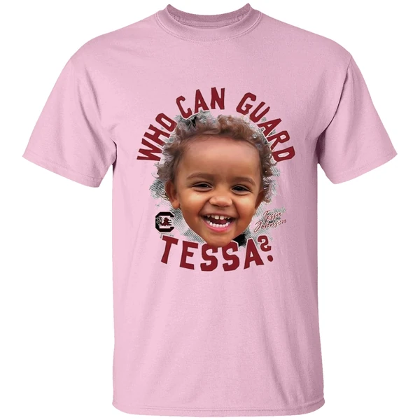 South Carolina Ncaa Womens Basketball Tessa Johnson Who Can Guard Tessa Shirt - Image 2