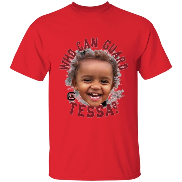 South Carolina Ncaa Womens Basketball Tessa Johnson Who Can Guard Tessa Shirt - Image 4