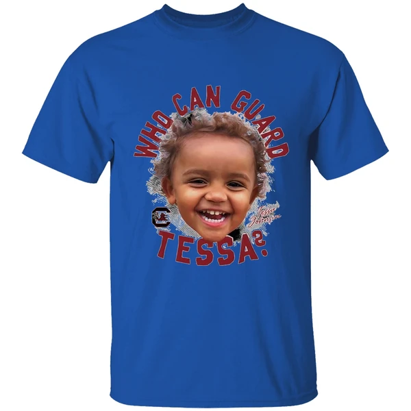 South Carolina Ncaa Womens Basketball Tessa Johnson Who Can Guard Tessa Shirt - Image 5